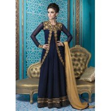 M16006 MEHAK BLUE GEORGETTE PARTY WEAR SUIT 